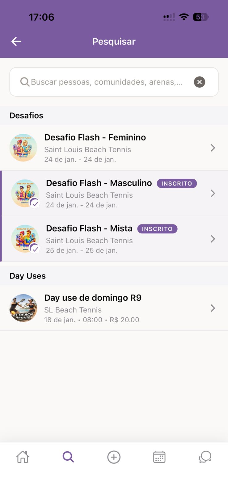 Encontrar jogadores BeachFy